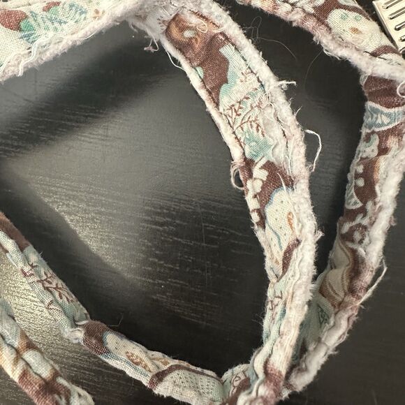 Vera Bradley Java Blue & Brown Quilted Retired Medium Tote Bag - Picture 5 of 8